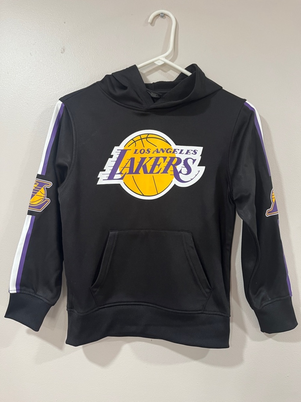 NBA Boys Black Lakers Hoodie. Size 8